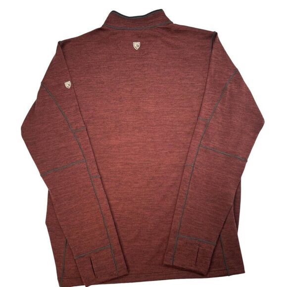 Kühl Men's Quarter-Zip Pullover Sweater Red Size Large - Picture 2 of 6